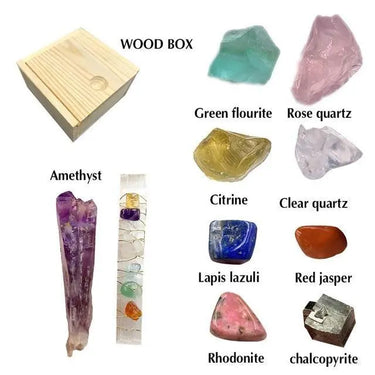 Natural Rock Quartz Reiki Crystal Set-Your Soul Place